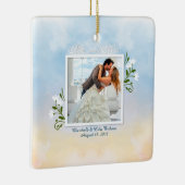 Elegante Hochzeit mit Ihrem eigenen Foto | Ornamen Keramikornament (Rechts)