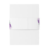 Elegante Hochzeit mit Lila Blumen Einladungsbanderole (Rückseitenbeispiel)