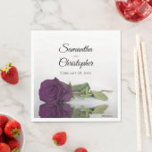 Elegante Hochzeit mit Lila Pflaume Serviette (Beispiel)