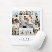Elegante Hochzeit mit minimalem Foto Mousepad (Mit Mouse)