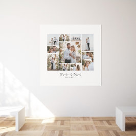 Elegante Hochzeit mit minimalem Foto Poster
