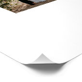 Elegante Hochzeit mit minimalem Foto Poster (Ecke)