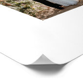 Elegante Hochzeit mit minimalem Foto Poster (Ecke)