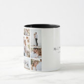 Elegante Hochzeit mit minimalem Foto Tasse (Zentrum)