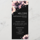 Elegante Hochzeit mit modernem Blütenrot Programm (Vorderseite)