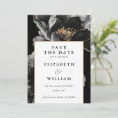 Elegante Hochzeit mit modernem Chic Save The Date (Stehend Vorderseite)