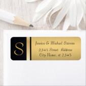 Elegante Hochzeit mit modernem Gold / schwarzen Mo (Insitu)