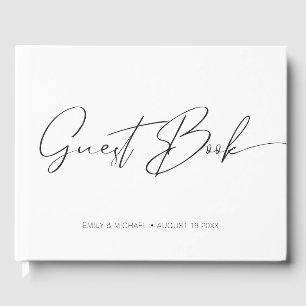 Elegante Hochzeit mit moderner Kalligrafie Gästebuch