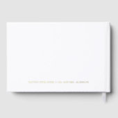 Elegante Hochzeit mit moderner Kalligrafie Gästebuch (Rückseite)