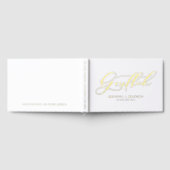 Elegante Hochzeit mit moderner Kalligrafie Gästebuch (Voll)