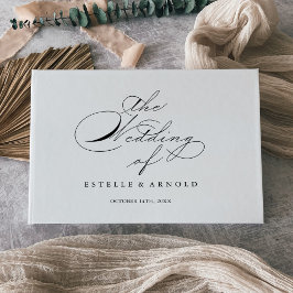 Elegante Hochzeit mit moderner Kalligrafie Gästebuch