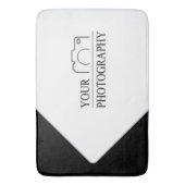 Elegante Hochzeit mit Personalisierter Fotografie Badematte (Vorderseite Vertikal)