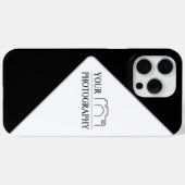 Elegante Hochzeit mit Personalisierter Fotografie Case-Mate iPhone Hülle (Rückseite (Horizontal))