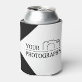 Elegante Hochzeit mit Personalisierter Fotografie Dosenkühler (Kanne Vorderseite)