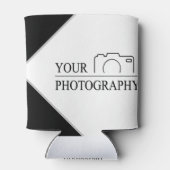 Elegante Hochzeit mit Personalisierter Fotografie Dosenkühler (Rückseite)