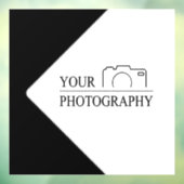 Elegante Hochzeit mit Personalisierter Fotografie Fensteraufkleber (Blatt 3)