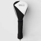 Elegante Hochzeit mit Personalisierter Fotografie Golf Headcover (Vorderseite)