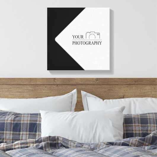 Elegante Hochzeit mit Personalisierter Fotografie Leinwanddruck (Insitu (Schlafzimmer))