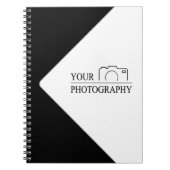 Elegante Hochzeit mit Personalisierter Fotografie Notizblock (Vorderseite)