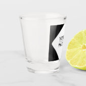 Elegante Hochzeit mit Personalisierter Fotografie Schnapsglas (Links)