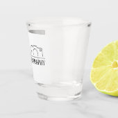 Elegante Hochzeit mit Personalisierter Fotografie Schnapsglas (Rechts)