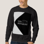 Elegante Hochzeit mit Personalisierter Fotografie Sweatshirt (Vorderseite)