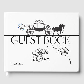 Elegante Hochzeit mit Pferd und Kutsche Gästebuch