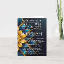 Elegante Hochzeit mit Sapphire und Gold Floral