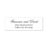 Elegante Hochzeit mit schicker Kalligrafie Permastempel (Design)