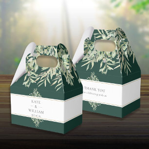 Elegante Hochzeit mit Smaragdgrün Geschenkschachtel