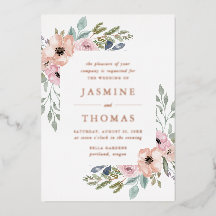 Elegante Hochzeit mit staubiger Rose und Pfirsichb