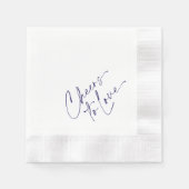 Elegante Hochzeit Napkin - Beifall für die Liebe Serviette (Vorderseite)