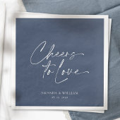 Elegante Hochzeit Napkin - Beifall für die Liebe Serviette