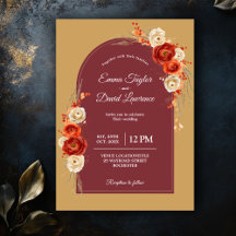 Elegante Hochzeit orange Terracotta