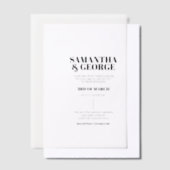 Elegante Hochzeit Pergament Einladungen (Versetzt)