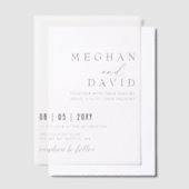 Elegante Hochzeit Pergament Einladungen (Versetzt)