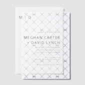 Elegante Hochzeit Pergament Einladungen (Versetzt (Einladung))