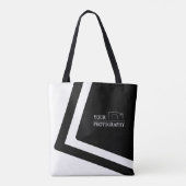 Elegante Hochzeit Personalisierte Fotografie Grün Tasche (Rückseite)