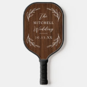 Elegante Hochzeit Pickleball Schläger (Vorderseite)