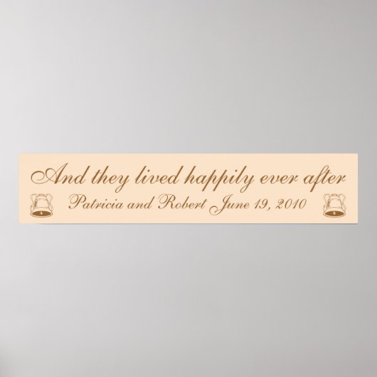 Elegante Hochzeit Poster (Vorne)