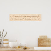 Elegante Hochzeit Poster (Küche)