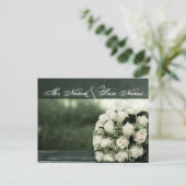 Elegante Hochzeit Postkarte (Stehend Vorderseite)