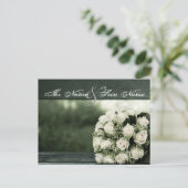 Elegante Hochzeit Postkarte (Stehend Vorderseite)
