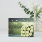 Elegante Hochzeit Postkarte (Stehend Vorderseite)