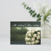 Elegante Hochzeit Postkarte (Stehend Vorderseite)
