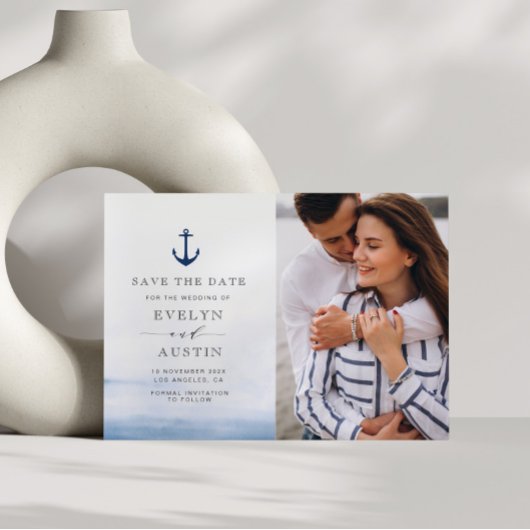 Elegante Hochzeit retten das Datum Postkarte