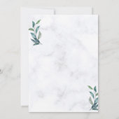 Elegante Hochzeit - Rustikale Hochzeit Einladung (Rückseite)