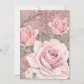 Elegante Hochzeit Save the Date Einladung (Rückseite)