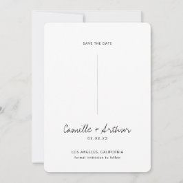 Elegante Hochzeit Save the Date Einladung