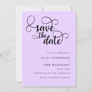 Elegante Hochzeit Save the Date Einladung